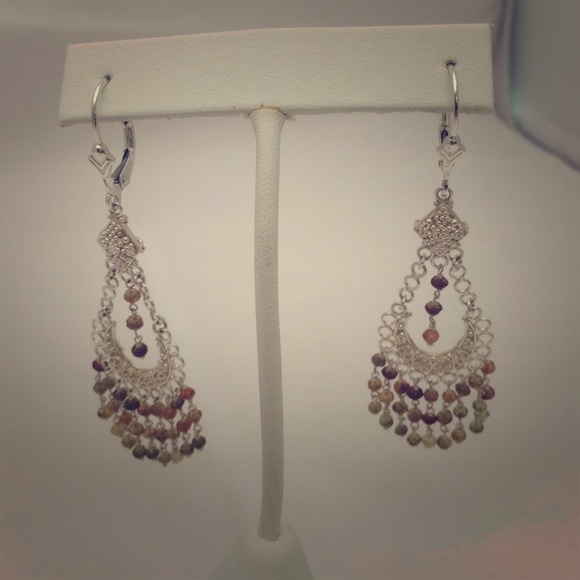 Tourmaline Earrings Sterling Silver